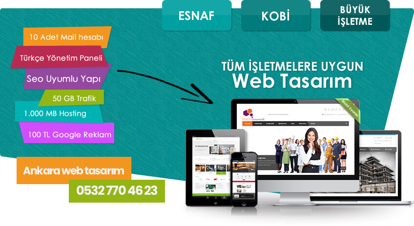 Ankara Web Tasarım uygun fiyatlı seo uyumlu websitesi izmir