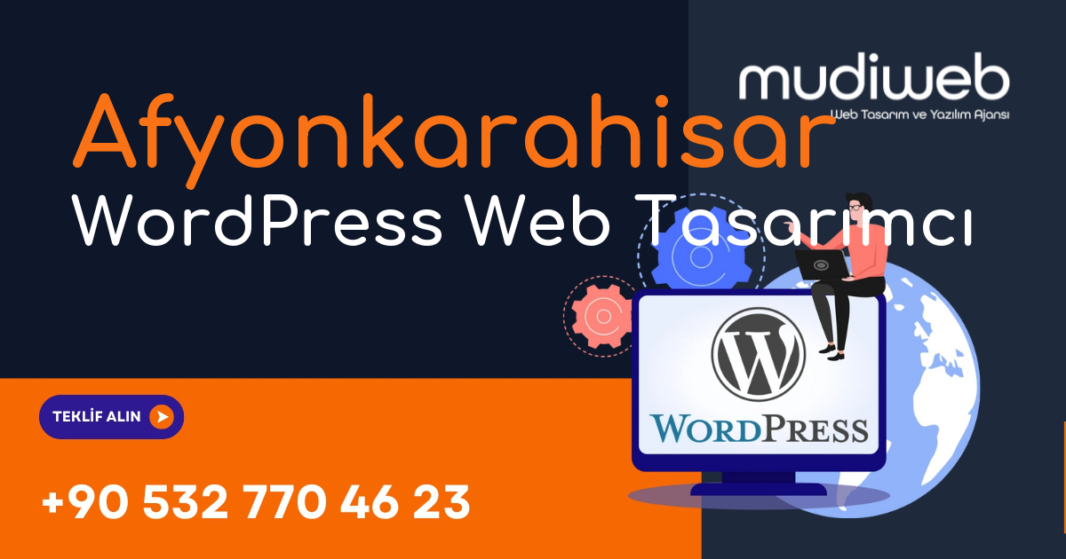 Afyonkarahisar WordPress Web Tasarımcı - Afyonkarahisar WordPress Web Tasarım Fiyatları - Profesyonel WordPress Web Sitesi Mudiweb