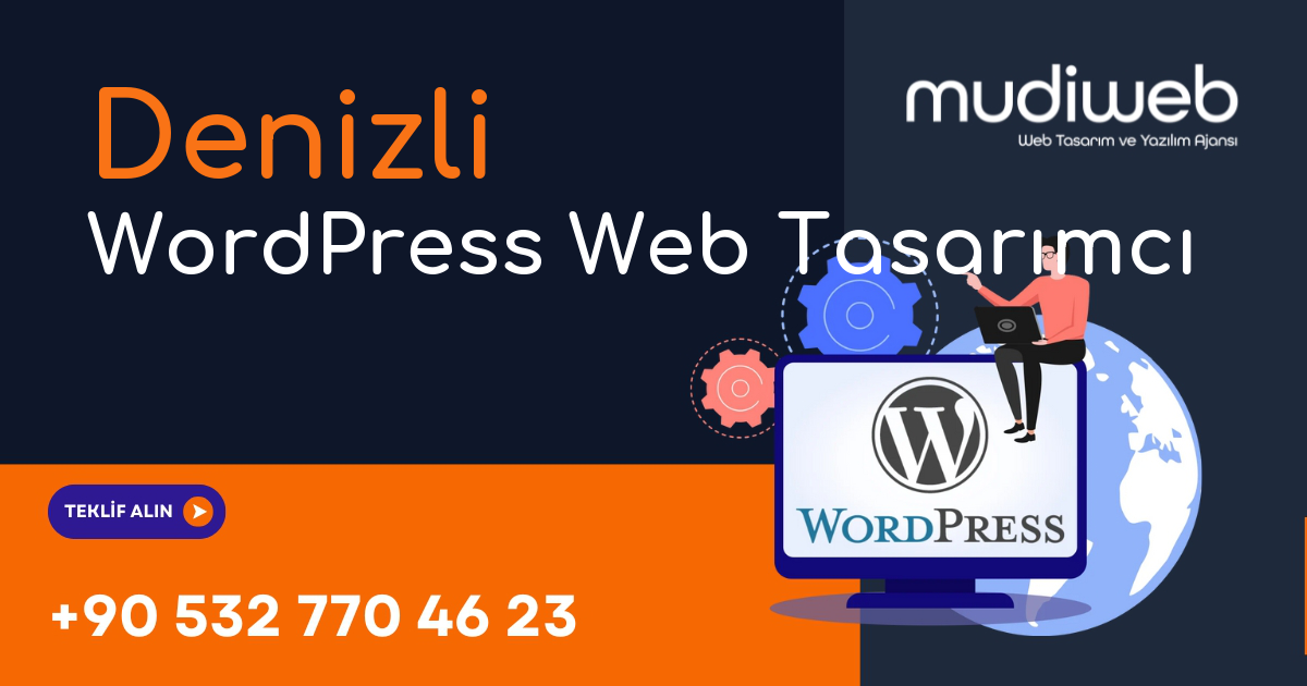 Denizli WordPress Web Tasarımcı - Denizli WordPress Web Tasarım Fiyatları - Profesyonel WordPress Web Sitesi Mudiweb