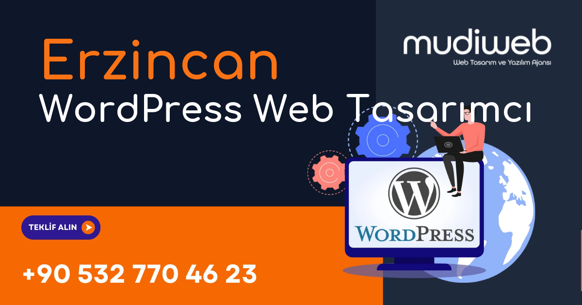 Erzincan WordPress Web Tasarımcı - Erzincan WordPress Web Tasarım Fiyatları - Profesyonel WordPress Web Sitesi Mudiweb