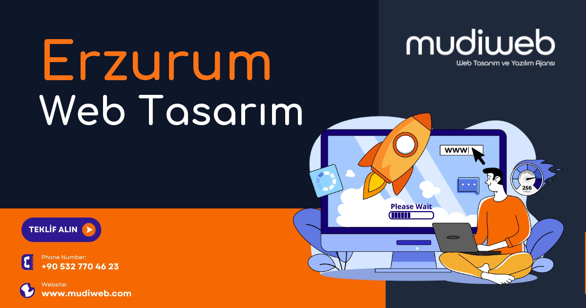 Erzurum Web Tasarımcı - Erzurum Web Tasarım Fiyatları - Website Tasarım Ücreti Mudiweb