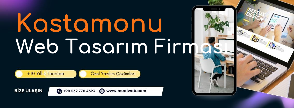 Kastamonu Web Tasarım Firması - Kastamonu Web Tasarım Ajansı - Profesyonel Web Tasarım Hizmetleri Mudiweb