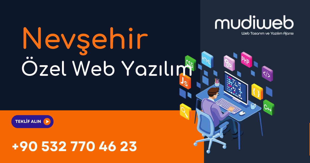 Nevşehir Özel Web Yazılım - Nevşehir Özel Yazılım Geliştirme - Profesyonel Yazılım Çözümleri Mudiweb