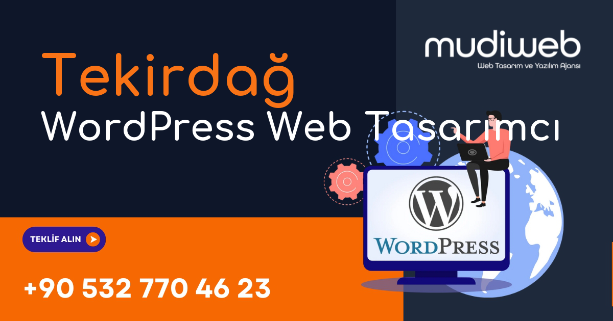 Tekirdağ WordPress Web Tasarımcı - Tekirdağ WordPress Web Tasarım Fiyatları - Profesyonel WordPress Web Sitesi Mudiweb